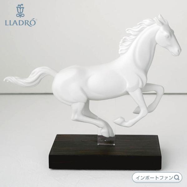 リヤドロ ギャロップ 1 馬 ウマ ホワイト 白磁 置物 01016954 LLADRO プレゼント