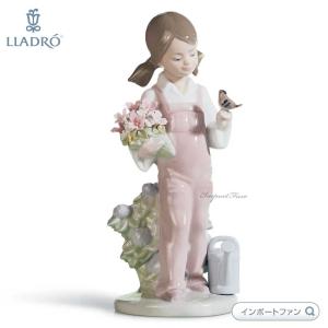 LLADRO（リヤドロ） フラワーガーデン 少女 花 置物 01006447 LLADRO