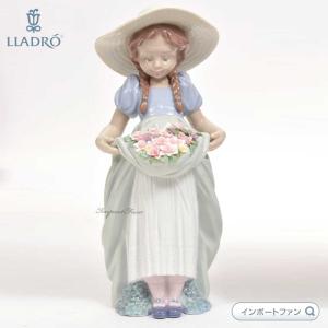 LLADRO（リヤドロ） リヤドロ（Lladro リアドロ 陶器人形 置物） 花と