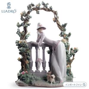 LLADRO（リヤドロ） 花の街角 女性 鳩 ハト 置物 01006809 LLADRO