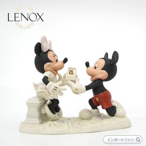 レノックス ミッキー&ミニー プロポーズ LENOX Mickey and Minnie Proposal ディズニー ミッキーマウス ミニーマウス 置物 □｜importfan