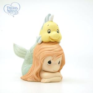 プレシャスモーメンツ 人生は良い友達と良いです アリエル リトル・マーメイド 171094 Disney The Little Mermaid Figurine Life Is Better With A Good Frien…｜importfan