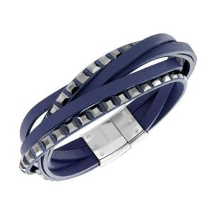 スワロフスキー セレブ レザー ブレスレット ネイビー 5112147 Swarovski Celeb Leather Bracelet｜importfan