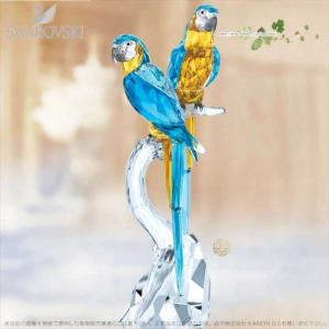 スワロフスキー コンゴウインコ 鳥 オウム SWAROVSKI スワロフスキー コンゴウインコ 鳥 オウム クリスタル