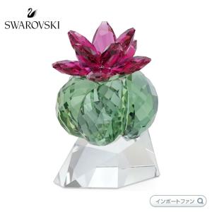 スワロフスキー クリスタル・フラワーズ サボテン ボルドー 花  置物 5426978 Swarovski｜importfan