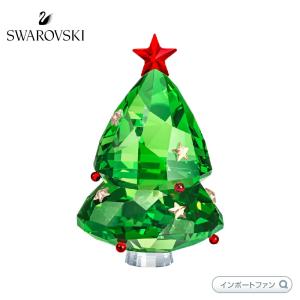 スワロフスキー クリスマスツリー グリーン 置物 5464888 クリスマス ギフト □｜importfan