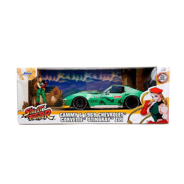 ストリートファイター キャミィフィギュア&amp;1/24 1969シボレー・コルベット スティングレイ Z...