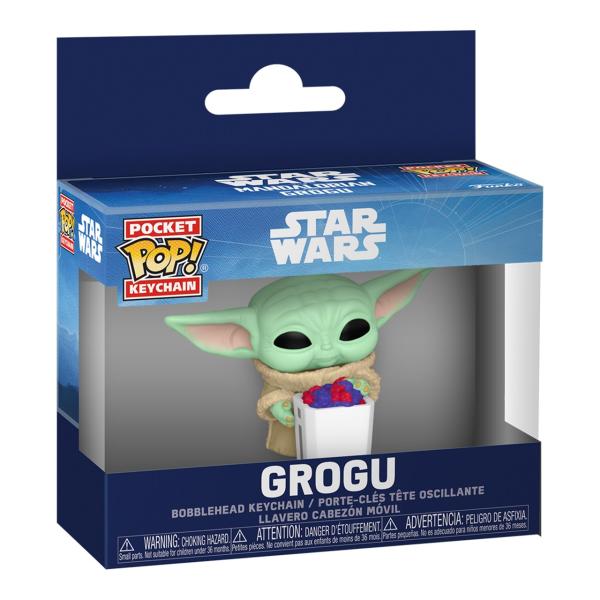 スナック付きグローグーのキーチェーン Funko POP! スター・ウォーズ マンダロリアン&amp;グロー...