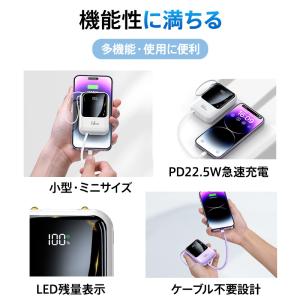 【最大P10倍】 22.5W高速充電 モバイル...の詳細画像3