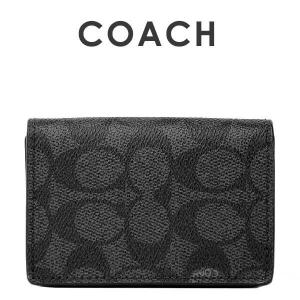 コーチ Coach メンズ シグネチャー Pvc バイフォールド カードケース 名刺入れ Chr チャコール Monokala Com Index Php