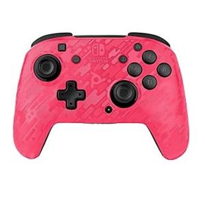 PDP スイッチ ワイヤレス コントローラー ピンク PDP Gaming Wireless Deluxe Controller Faceplate: Pink Camo - Nintendo Switch Faceoff輸入品【新品】