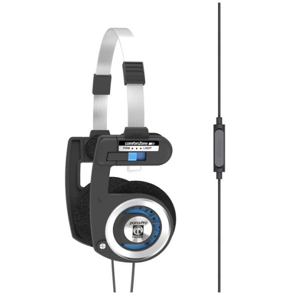 Porta Pro マイクとリモートオンイヤーヘッドホン マイクとタッチリモコン付き 折りたたみ式デ...