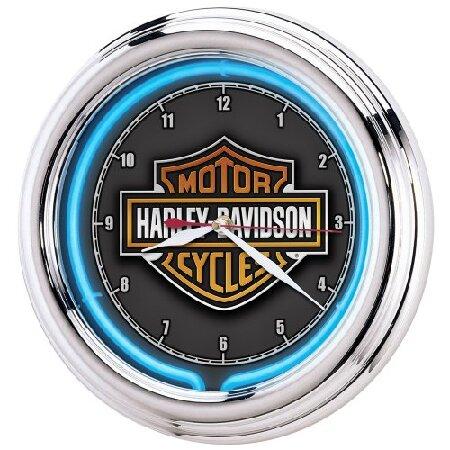 Harley-Davidson Essential Bar ＆ Shield ネオン/壁掛け時計