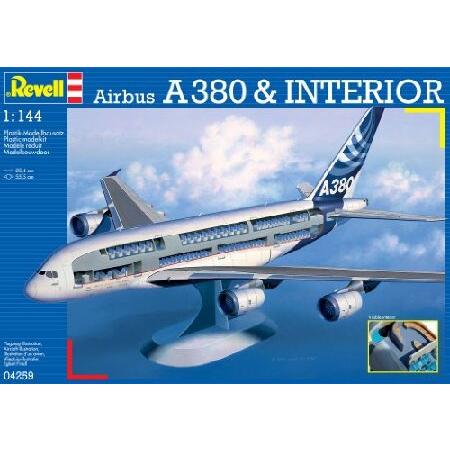 ドイツレベル 1/144 エアバスA380 w/インテリア プラモデル