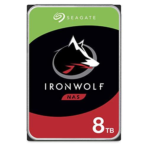 1-8ベイNASシステム用Seagate 8 TB IronWolf 3.5インチ内蔵ハードドライブ...