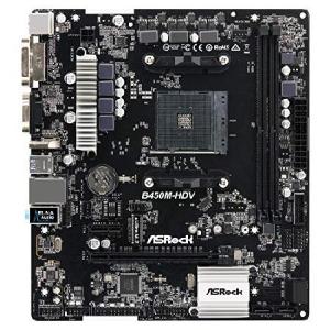 ASRock AMD B450チップ搭載 Micro ATX マザーボード B450M-HDV｜importselection