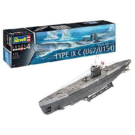 ドイツレベル 1/72 ドイツ海軍 潜水艦 Type IXc U67/U154 プラモデル 0516...