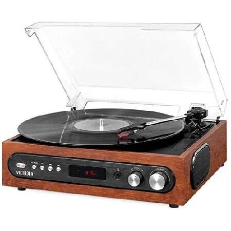 Victrola 3-in-1 Bluetooth Record Player with Built...