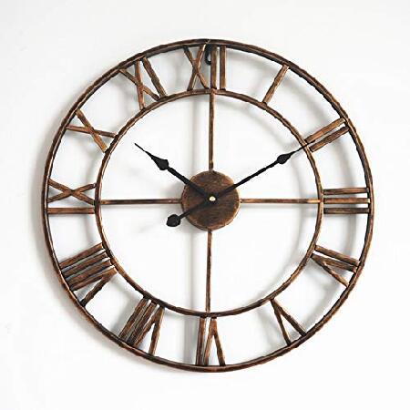 Large Metal Decorative Silent Wall Clock, Living R...