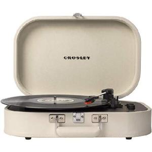 Crosley CR8009A-DU Discovery Vintage Bluetooth 3-Speed Belt-Driven Suitcase Turntable, Dune｜importselection