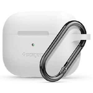 (Spigen) Apple AirPods Pro ケース カラビナ リング 付き シンプル シリコン 収納ケース 軽量 キズ防止 防塵 衝撃 吸収 ワイヤレス充電 対応 エアポッズ プロ｜importselection