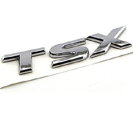 Chrome Letters TSX Badge Emblem Logo Decal Replace...