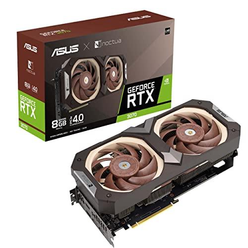 ASUS NVIDIA GeForce RTX 3070 Noctua OC エディション グラフィ...