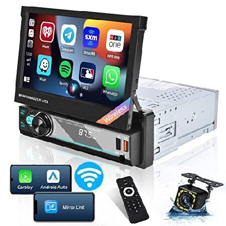 Car Radio Single Din Car Stereo with Wireless Appl...