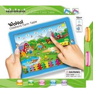 WolVol Childrens Farm Tablet (BLUE), Touch-Screen Lights and Sound (9in*7in) - Great Gift Idea for｜importshop