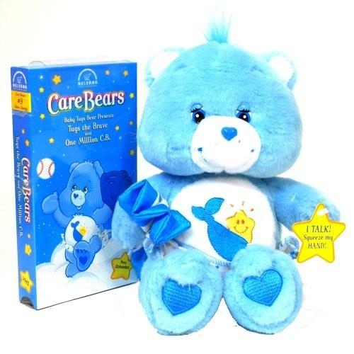 Care Bears - 10&quot; Talking Baby Tugs Bear w/ VHS Tap...