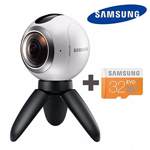 SAMSUNG 三星 ギア Gear 360度 VR カメラ(SM-C200) + Micro SD...