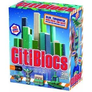 Citiblocs Cool Colors Precision Cut Building Block...