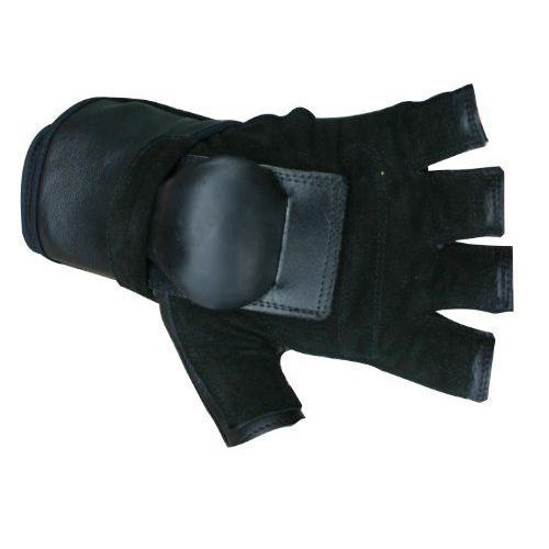 Hillbilly Wrist Guard Gloves - Half Finger (Black ...