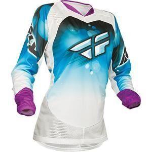 Fly Racing Youth Girl&apos;s Kinetic Jersey - Youth Med...