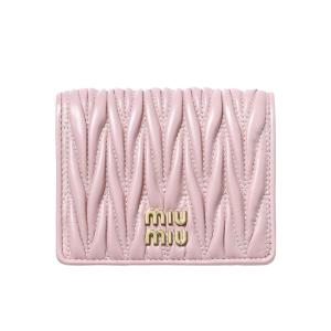 MIU MIU ミュウ ミュウ 二つ折り財布 MATELASSE MIU  5MV204 2FPP F0E18｜importshopdouble