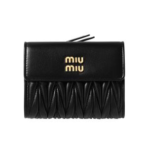 MIU MIU ミュウ ミュウ 二つ折り財布 MATELASSE マテラッセ 5ML002 2FPP F0002｜importshopdouble