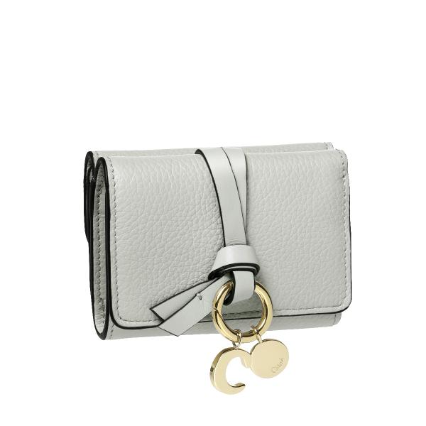 CHLOE クロエ 三つ折り財布 ミニ ALPHABET アルファベット CHC21WP946 F5...