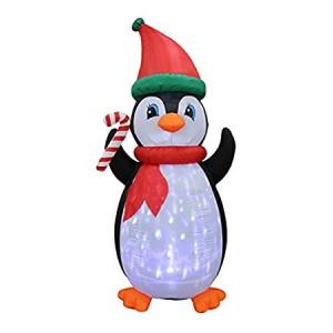 7 Foot Tall Christmas Inflatable Penguin with Twinkle Lights Decor Outdoor 【並行輸入品】