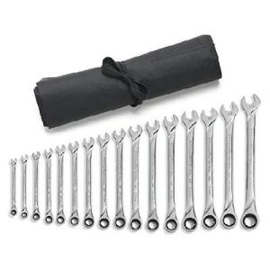 GEARWRENCH 16 Pc. 12 Pt. XL Ratcheting Combination Wrench Set with Tool Roll, Metric - 85099R 141［並行輸入］｜importstore-maron