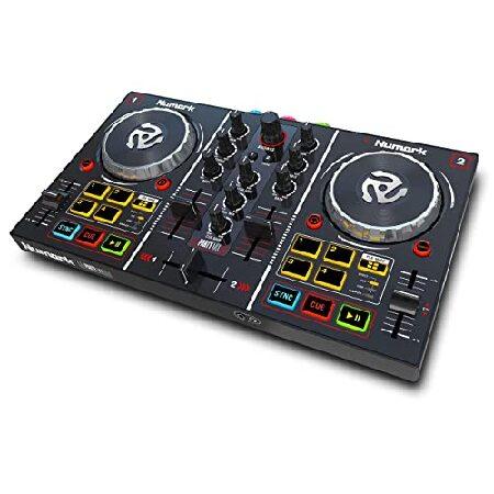 Numark DJコントローラー ポータブル LEDライト 初心者向け Serato DJ Lite...