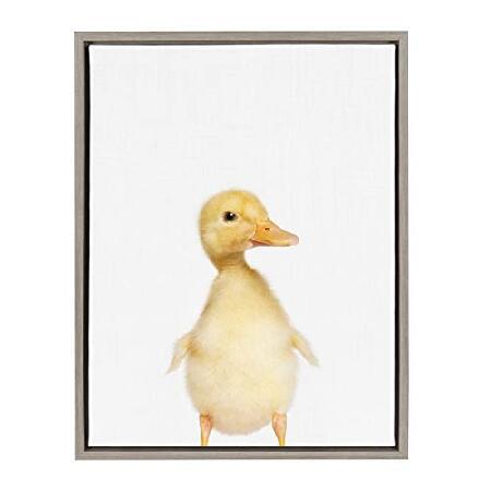 Kate and Laurel - Sylvie Baby Duck Animal Print肖像額...