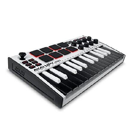 Akai Pro MIDIキーボード 25鍵USB ベロシティ対応8パッド音楽制作ソフト MPK m...