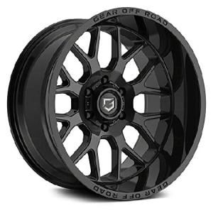 Gear Off Road 763B Raid 20x9 8x6.5 +18mm Gloss Black Wheel Rim 20 Inchの商品画像