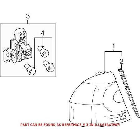 Genuine OEM Passenger Right Tail Light Socket Quar...