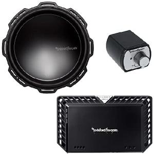Rockford Fosgate 1 T1D215 T1 Series Dual 2-Ohm 15&quot; Subwoofer and 1 T1000-1BDCP Power Series Amp with 1 PEQ Remote Punch EQ