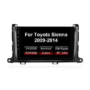 Biorunn Android 10 Car Stereo Double Din for Toyota Sienna 2011 2012 2013 2014, 9 Inch Car GPS HD Touch Screen 2GB 32GB Navigation WiFi BT FM Head Uni