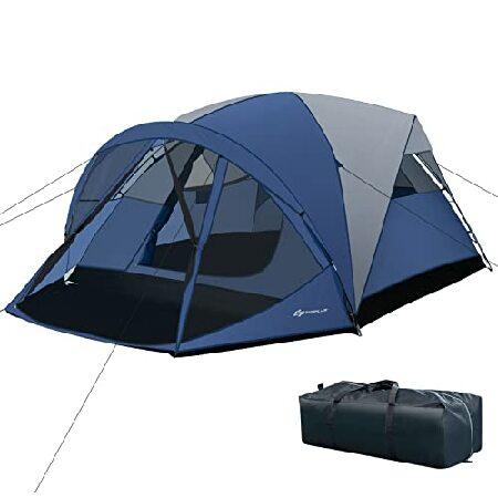 Goplus 6 Person Camping Tent, Portable Camping Dom...