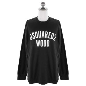 DSQUARED2 ディースクエアード ロングTシャツ S71GD1317 S20694 SKATER FIT メンズ 男性 長袖 900 BLACK ブラック｜importteresa