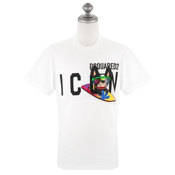 DSQUARED2 ディースクエアード 半袖Tシャツ S79GC0064 S23009 ICON T...