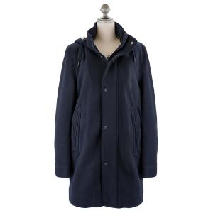 HERNO ヘルノ ボア付きモッズコート PA000110U 33187 メンズ アウター 9290 BLU ネイビーブルー｜importteresa